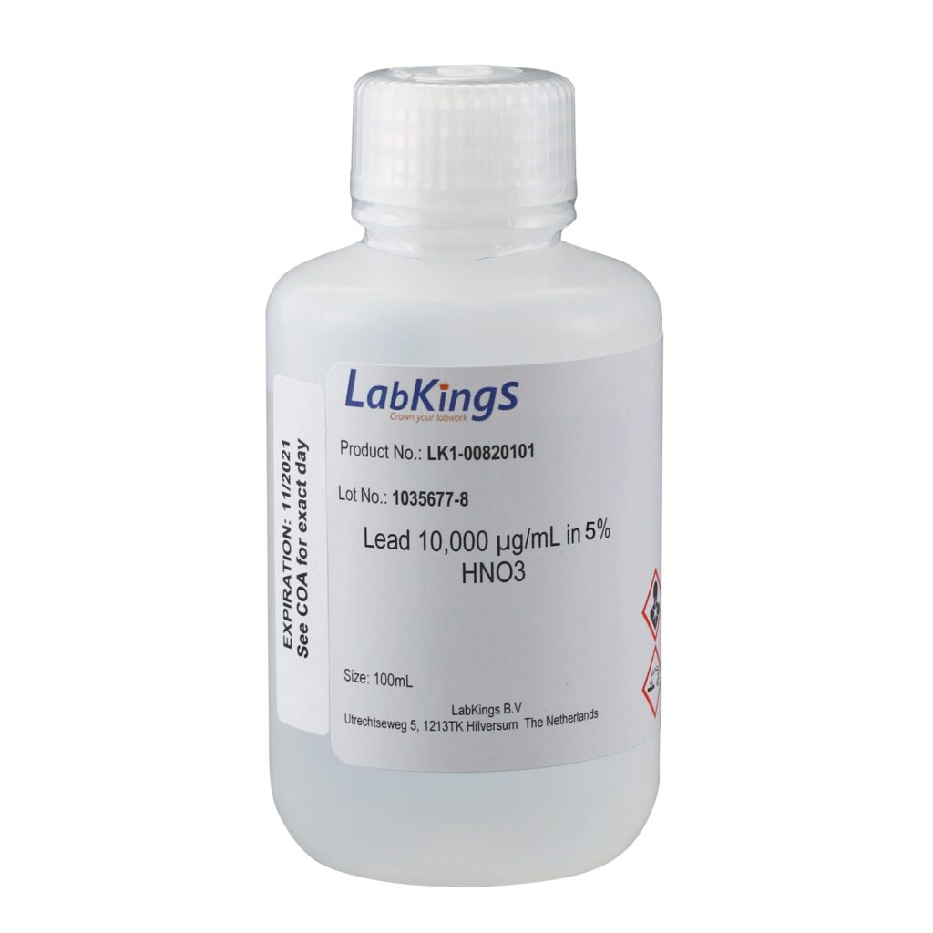 Lead 10000 mg/L (Pb Metal), 5% HNO3, 500ml - LK1-00820103