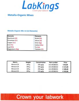Metallo-Organic Mix 12, 100 ug/g, 100g