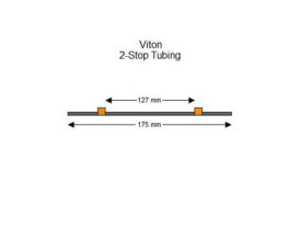 Orange- Orange Viton 2-stop tubing